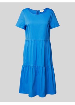 Sukienka o długości do kolan z okrągłym dekoltem ze sklepu Peek&Cloppenburg  w kategorii Sukienki - zdjęcie 173134291