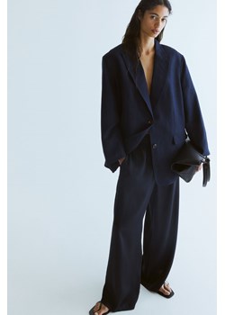 H & M - Szerokie spodnie bez zapięcia - Niebieski ze sklepu H&M w kategorii Spodnie damskie - zdjęcie 173134813