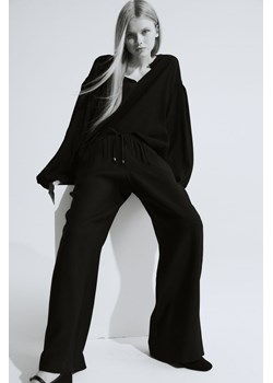 H & M - Szerokie spodnie bez zapięcia - Czarny ze sklepu H&M w kategorii Spodnie damskie - zdjęcie 173134842