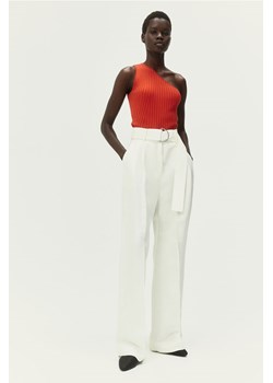 H & M - Dzianinowy top na jedno ramię - Czerwony ze sklepu H&M w kategorii Bluzki damskie - zdjęcie 173134843