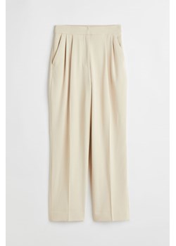 H & M - Eleganckie spodnie - Beżowy ze sklepu H&M w kategorii Spodnie damskie - zdjęcie 173134930