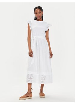United Colors Of Benetton Sukienka letnia 49HSDV095 Biały Regular Fit ze sklepu MODIVO w kategorii Sukienki - zdjęcie 173136673