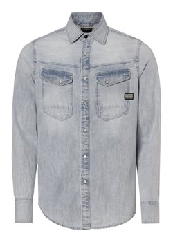 G-Star RAW Męska koszula dżinsowa Mężczyźni Slim Fit Bawełna light stone jednolity ze sklepu vangraaf w kategorii Koszule męskie - zdjęcie 173137112