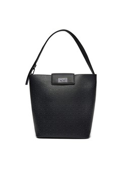 Torebka Calvin Klein Ck Push Bucket Bag_Epi Mn K60K612344 Czarny ze sklepu eobuwie.pl w kategorii Torby Shopper bag - zdjęcie 173137744