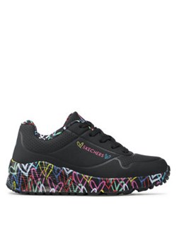 Skechers Sneakersy Uno Lite Lovely Luv 314976L/BKMT Czarny ze sklepu MODIVO w kategorii Buty sportowe dziecięce - zdjęcie 173138490