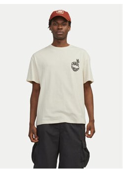 Jack&Jones T-Shirt Jorfrutti 12256926 Écru Wide Fit ze sklepu MODIVO w kategorii T-shirty męskie - zdjęcie 173138524