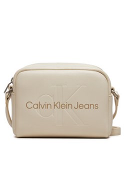 Calvin Klein Jeans Torebka Sculpted Camera Bag18 Mono K60K612220 Écru ze sklepu MODIVO w kategorii Listonoszki - zdjęcie 173138943