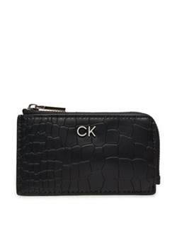 Calvin Klein Etui na karty kredytowe Ck Daily Zip Cardholder_Croco K60K612191 Czarny ze sklepu MODIVO w kategorii Etui - zdjęcie 173139012