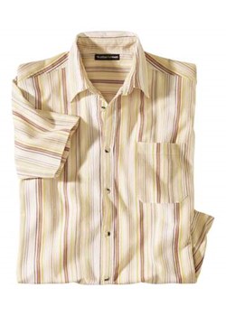 Koszula z kreponu w paski Ibiza ze sklepu Atlas For Men w kategorii Koszule męskie - zdjęcie 173139550