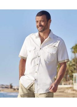 Biała koszula pilotka ze sklepu Atlas For Men w kategorii Koszule męskie - zdjęcie 173139551