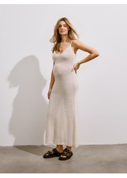 Reserved - Dzianinowa sukienka - złamana biel ze sklepu Reserved w kategorii Sukienki ciążowe - zdjęcie 173139690