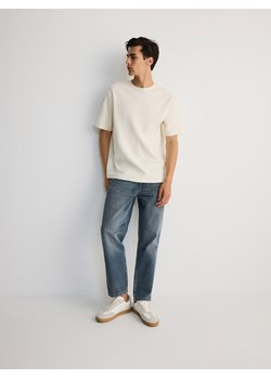 Reserved - T-shirt comfort fit - złamana biel ze sklepu Reserved w kategorii T-shirty męskie - zdjęcie 173140010