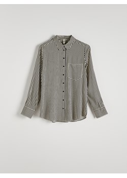 Reserved - Koszula w paski - beżowy ze sklepu Reserved w kategorii Koszule damskie - zdjęcie 173140110