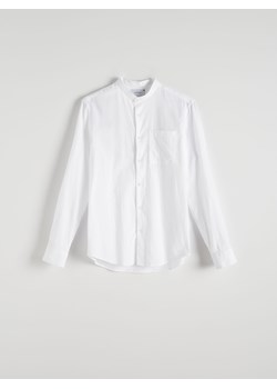 Reserved - Koszula slim fit z kieszonką - biały ze sklepu Reserved w kategorii Koszule męskie - zdjęcie 173140190