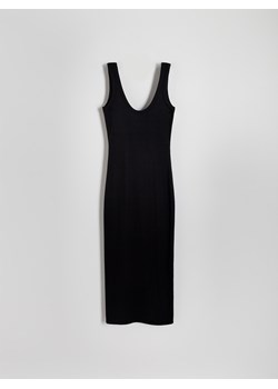 Reserved - Sukienka midi - czarny ze sklepu Reserved w kategorii Sukienki - zdjęcie 173140280