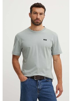 Calvin Klein t-shirt bawełniany męski kolor szary gładki ze sklepu ANSWEAR.com w kategorii T-shirty męskie - zdjęcie 173140873