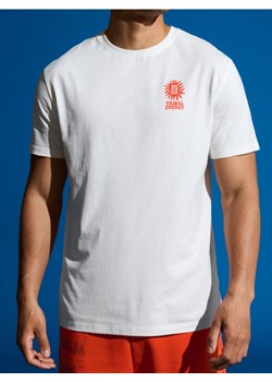 Sinsay - Koszulka z nadrukiem - kremowy ze sklepu Sinsay w kategorii T-shirty męskie - zdjęcie 173141472