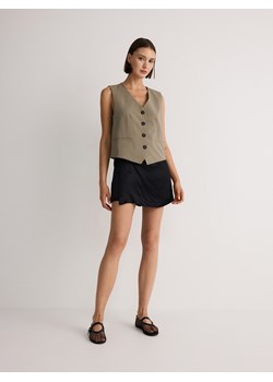 Reserved - Spódnico-szorty z wiskozy - czarny ze sklepu Reserved w kategorii Spódnice - zdjęcie 173153962