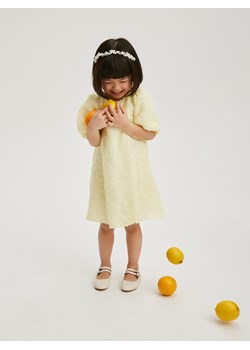 Reserved - Sukienka z piórami - żółty ze sklepu Reserved w kategorii Sukienki niemowlęce - zdjęcie 173154353