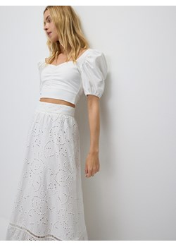 Reserved - Ażurowa spódnica maxi - biały ze sklepu Reserved w kategorii Spódnice - zdjęcie 173154482