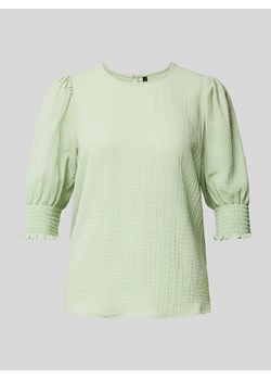 Bluzka z marszczonymi detalami model ‘NINA’ ze sklepu Peek&Cloppenburg  w kategorii Bluzki damskie - zdjęcie 173154631