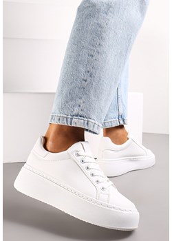 Białe Sneakersy na Grubej Podeszwie Cernanda ze sklepu renee.pl w kategorii Buty sportowe damskie - zdjęcie 173181570