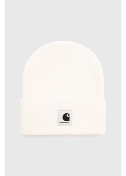 Carhartt WIP czapka Ashley Beanie kolor beżowy z grubej dzianiny I031970.D6XX ze sklepu PRM w kategorii Czapki zimowe męskie - zdjęcie 173257830