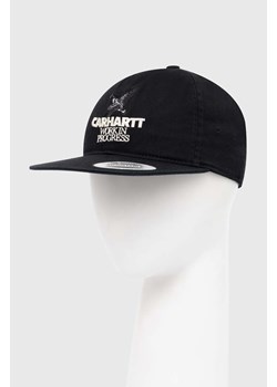 Carhartt WIP czapka z daszkiem bawełniana Ducks Cap kolor czarny z aplikacją I033704.89XX ze sklepu PRM w kategorii Czapki z daszkiem damskie - zdjęcie 173257832