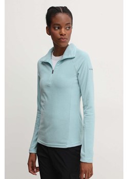 Columbia bluza sportowa Glacial IV kolor turkusowy gładka 1802201 ze sklepu PRM w kategorii Bluzy damskie - zdjęcie 173257860