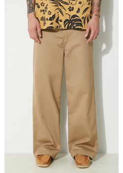 Carhartt WIP spodnie Brooker Pant męskie kolor brązowy proste I032356.8Y01 ze sklepu PRM w kategorii Spodnie męskie - zdjęcie 173258052