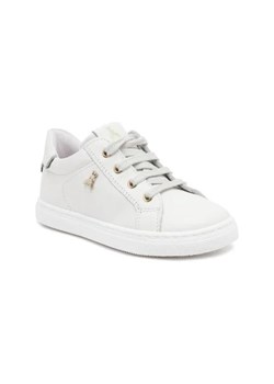 Patrizia Pepe Skórzane sneakersy OFFWHITE/PLATINO VITELLO ze sklepu Gomez Fashion Store w kategorii Buty sportowe dziecięce - zdjęcie 173261803