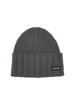 Calvin Klein Wełniana czapka ELEVATED RIB BEANIE ze sklepu Gomez Fashion Store w kategorii Czapki zimowe męskie - zdjęcie 173262473