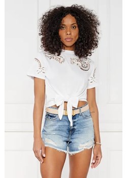 GUESS T-shirt LACE | Regular Fit ze sklepu Gomez Fashion Store w kategorii Bluzki damskie - zdjęcie 173275784