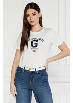 Gant T-shirt | Regular Fit ze sklepu Gomez Fashion Store w kategorii Bluzki damskie - zdjęcie 173275860