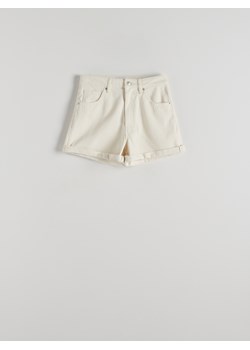 Reserved - Szorty jeansowe - złamana biel ze sklepu Reserved w kategorii Szorty - zdjęcie 173277274