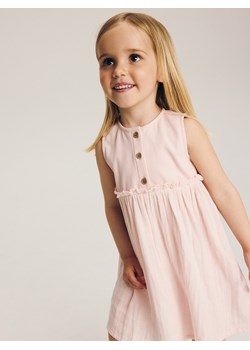 Reserved - Sukienka bez rękawów - pastelowy róż ze sklepu Reserved w kategorii Sukienki niemowlęce - zdjęcie 173277402