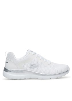 Sneakersy Skechers BOUNTIFUL 12607 WSL Biały ze sklepu eobuwie.pl w kategorii Buty sportowe damskie - zdjęcie 173278053