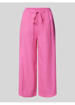 Spodnie materiałowe z fakturowanym wzorem model ‘THYRA’ ze sklepu Peek&Cloppenburg  w kategorii Spodnie damskie - zdjęcie 173278770