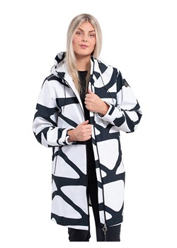 LUHTA Płaszcz funkcyjny &quot;Ailio&quot; w kolorze biało-czarnym ze sklepu Limango Polska w kategorii Kurtki damskie - zdjęcie 173279644