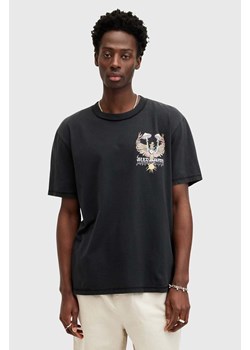 AllSaints t-shirt bawełniany STRUMMER SS męski kolor czarny z nadrukiem M012PA ze sklepu ANSWEAR.com w kategorii T-shirty męskie - zdjęcie 173280821