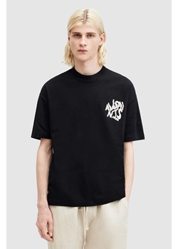 AllSaints t-shirt bawełniany ORLANDO SS męski kolor czarny z nadrukiem M022PA ze sklepu ANSWEAR.com w kategorii T-shirty męskie - zdjęcie 173280832