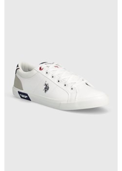 U.S. Polo Assn. sneakersy BASTER kolor biały BASTER001M 4YH1 ze sklepu ANSWEAR.com w kategorii Trampki męskie - zdjęcie 173281004