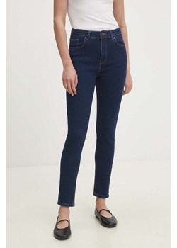 Answear Lab jeansy damskie kolor granatowy ze sklepu ANSWEAR.com w kategorii Jeansy damskie - zdjęcie 173281121