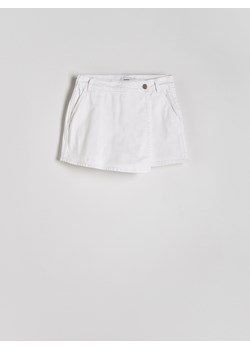 Reserved - Jeansowe spódnico-szorty - złamana biel ze sklepu Reserved w kategorii Szorty - zdjęcie 173281364