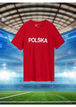Sinsay - Koszulka Polska - czerwony ze sklepu Sinsay w kategorii T-shirty męskie - zdjęcie 173282710