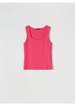 Sinsay - Top na ramiączkach - różowy ze sklepu Sinsay w kategorii Bluzki damskie - zdjęcie 173282830