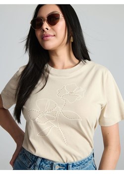 Sinsay - Koszulka - kremowy ze sklepu Sinsay w kategorii Bluzki damskie - zdjęcie 173282833