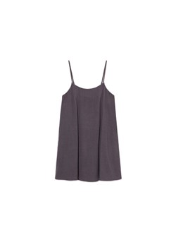 Cropp - Czarna sukienka mini na ramiączkach - szary ze sklepu Cropp w kategorii Sukienki - zdjęcie 173284123