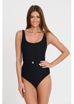 KARL LAGERFELD Czarny strój kąpielowy Kl Monogram Swimsuit, Wybierz rozmiar L ze sklepu outfit.pl w kategorii Stroje kąpielowe - zdjęcie 173284414