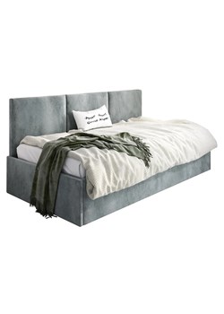 Szare tapicerowane łóżko z oparciem Sorento 4X - 3 rozmiary ze sklepu Edinos.pl w kategorii Łóżka i materace - zdjęcie 173284804